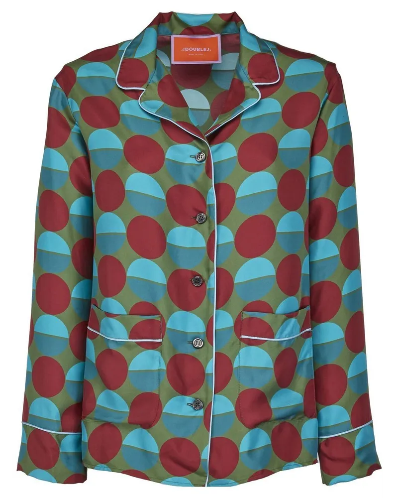 La DoubleJ Pyjama mit grafischem Print - Blau Blau