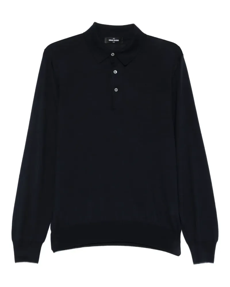 Gran Sasso Polo-Pullover aus Wolle - Schwarz Schwarz