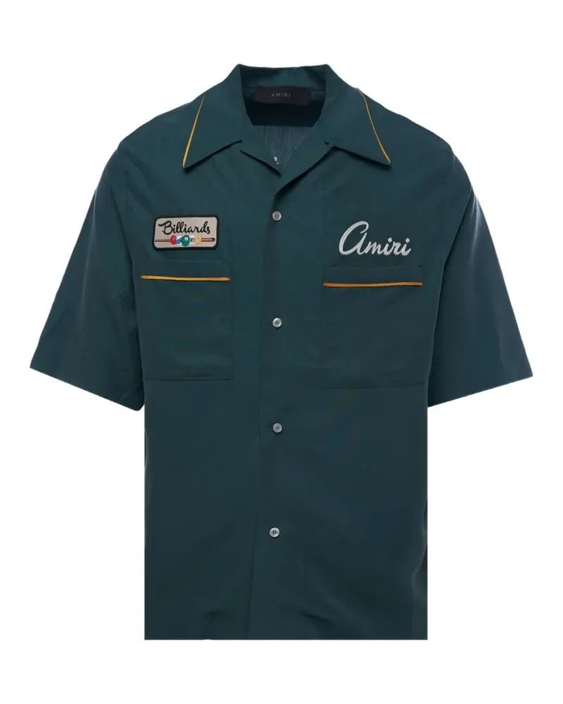Amiri Billiards Club Camp-Hemd - Grau Grau