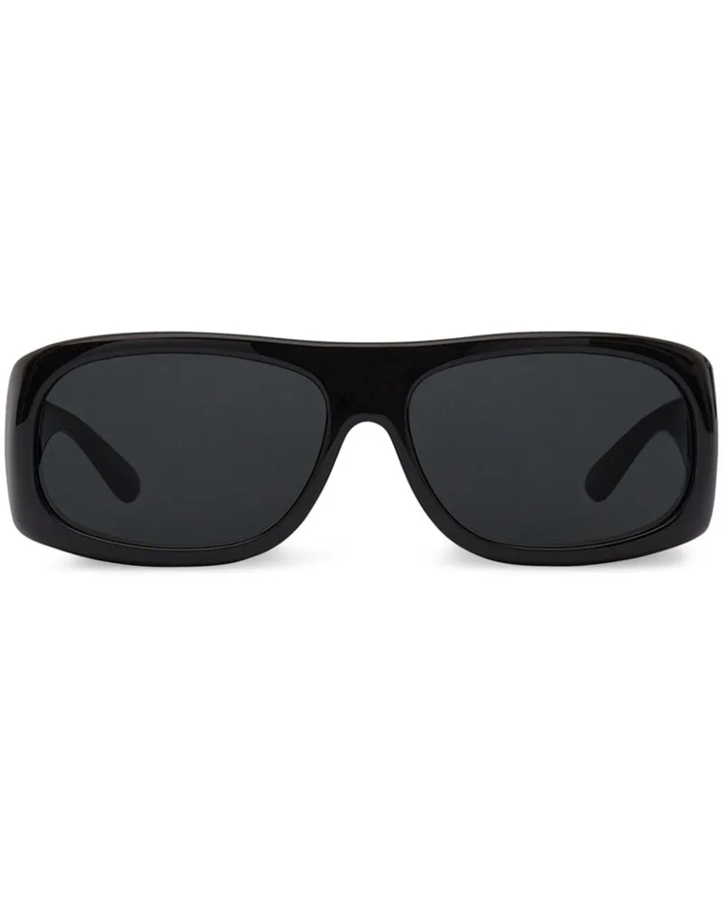 Courrèges Holy Sonnenbrille mit Logo - Schwarz Schwarz