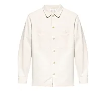 long-sleeve organic cotton-blend shirt