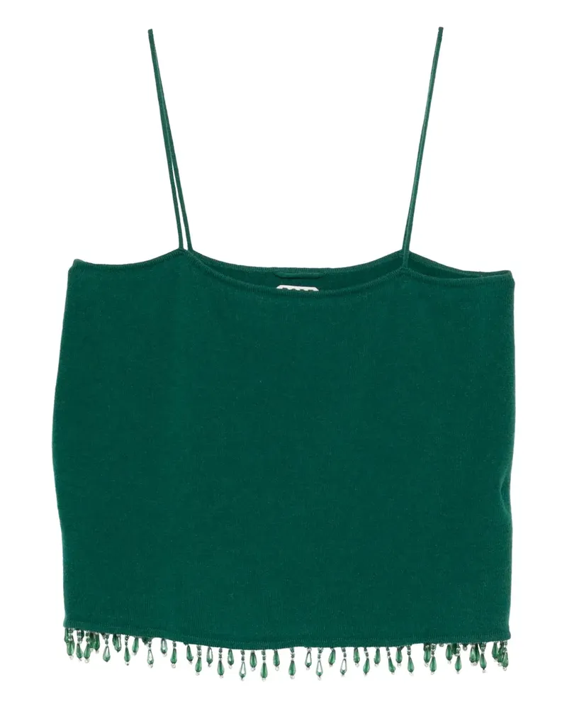 BODE Top mit Perlenbesatz - Grün Grün