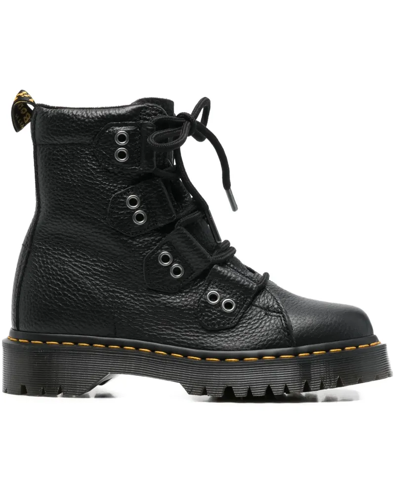 Dr.Martens leather boots - Schwarz Schwarz