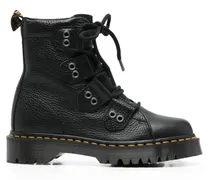 Stiefel aus Leder - Schwarz