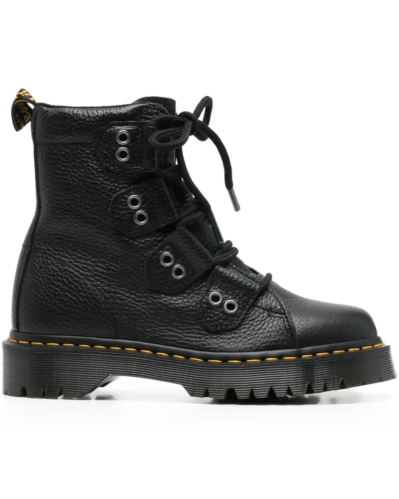 Dr.Martens Stiefel aus Leder - Schwarz Schwarz