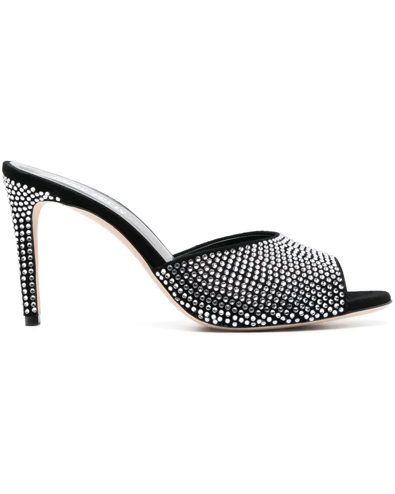 Paris Texas Sandalen mit Kristallen - Schwarz Schwarz