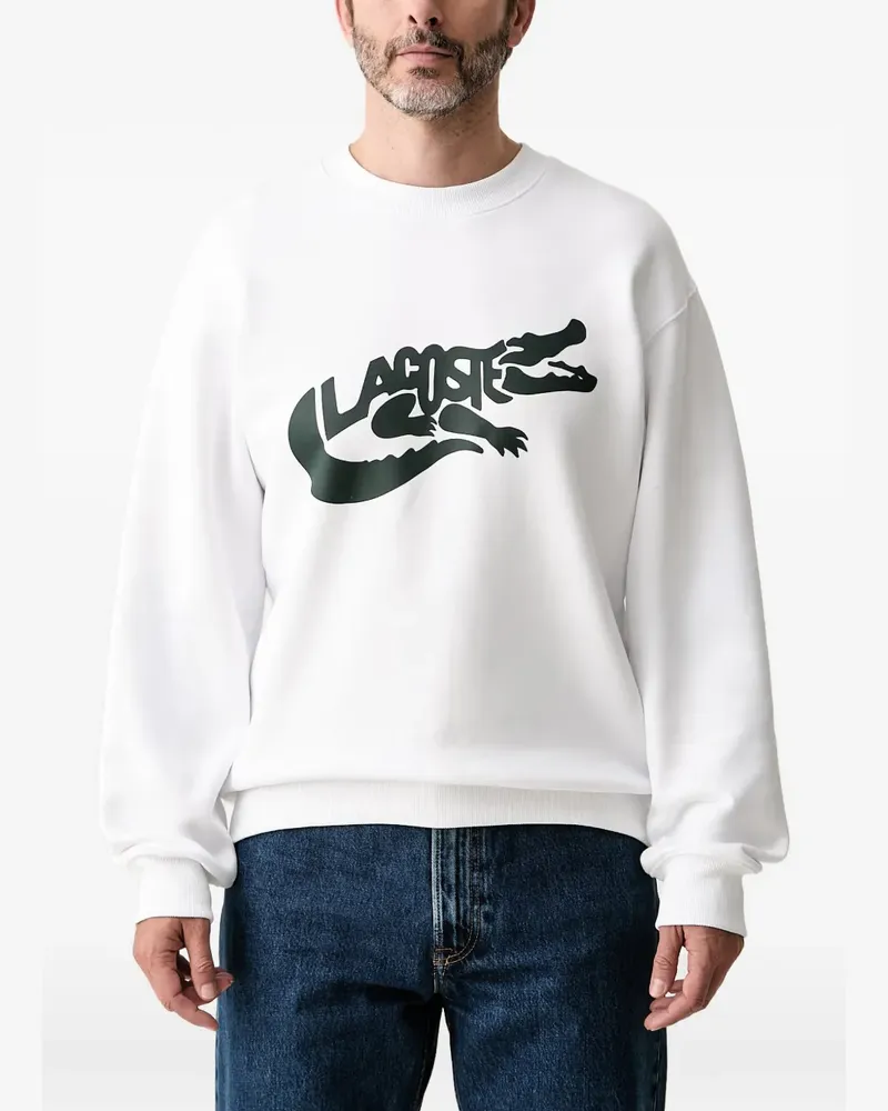Lacoste french-made cotton sweatshirt - Weiß Weiß