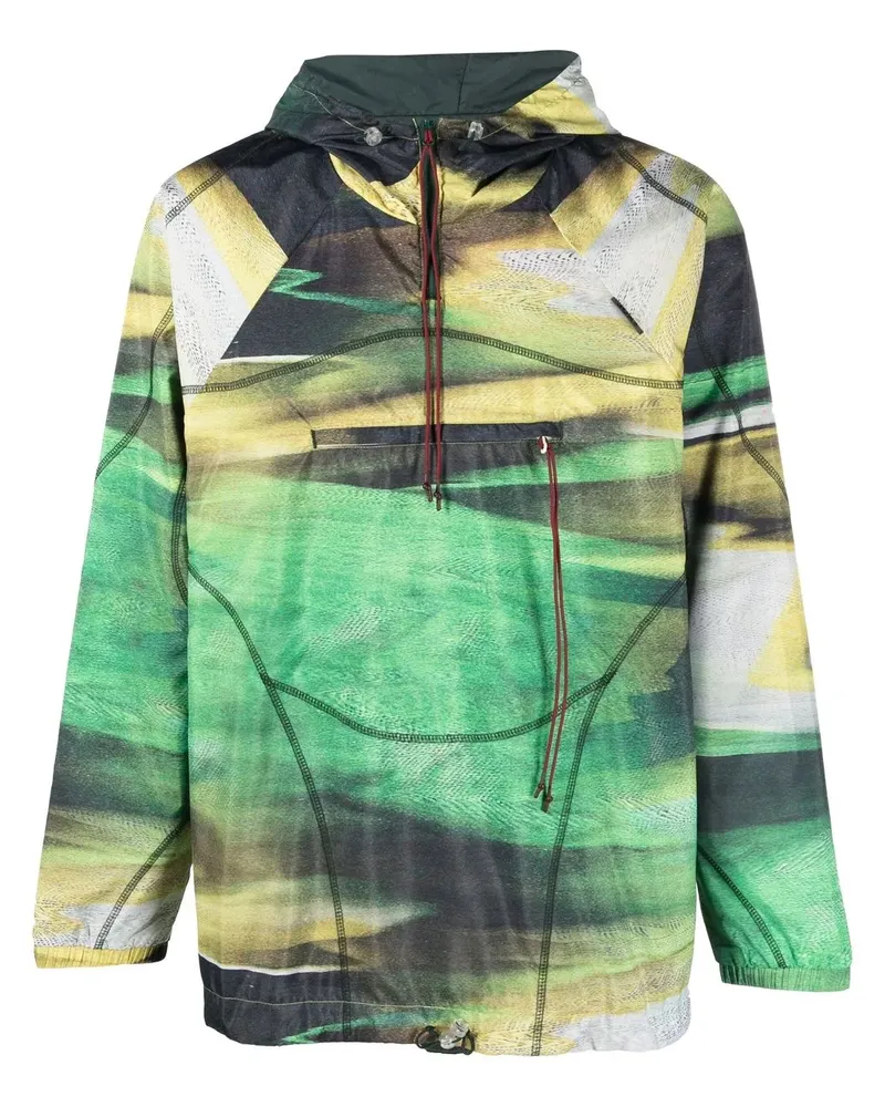 Saul Nash Kapuzenjacke mit grafischem Print - Grün Grün