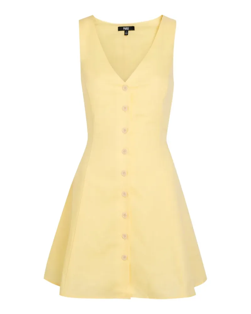 Paige Raye V-neck mini dress - Gelb Gelb