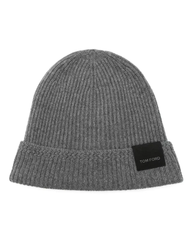 Tom Ford Beanie aus Kaschmir - Grau Grau