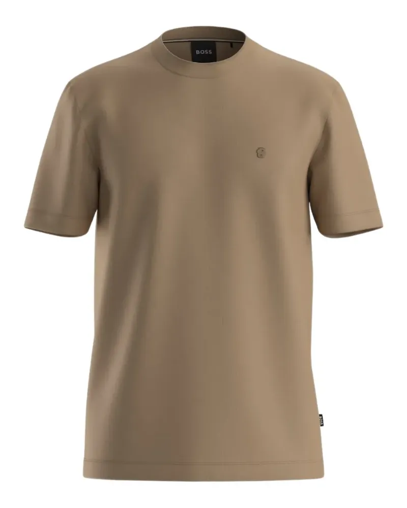 HUGO BOSS T-Shirt mit Logo-Stickerei - Nude Nude
