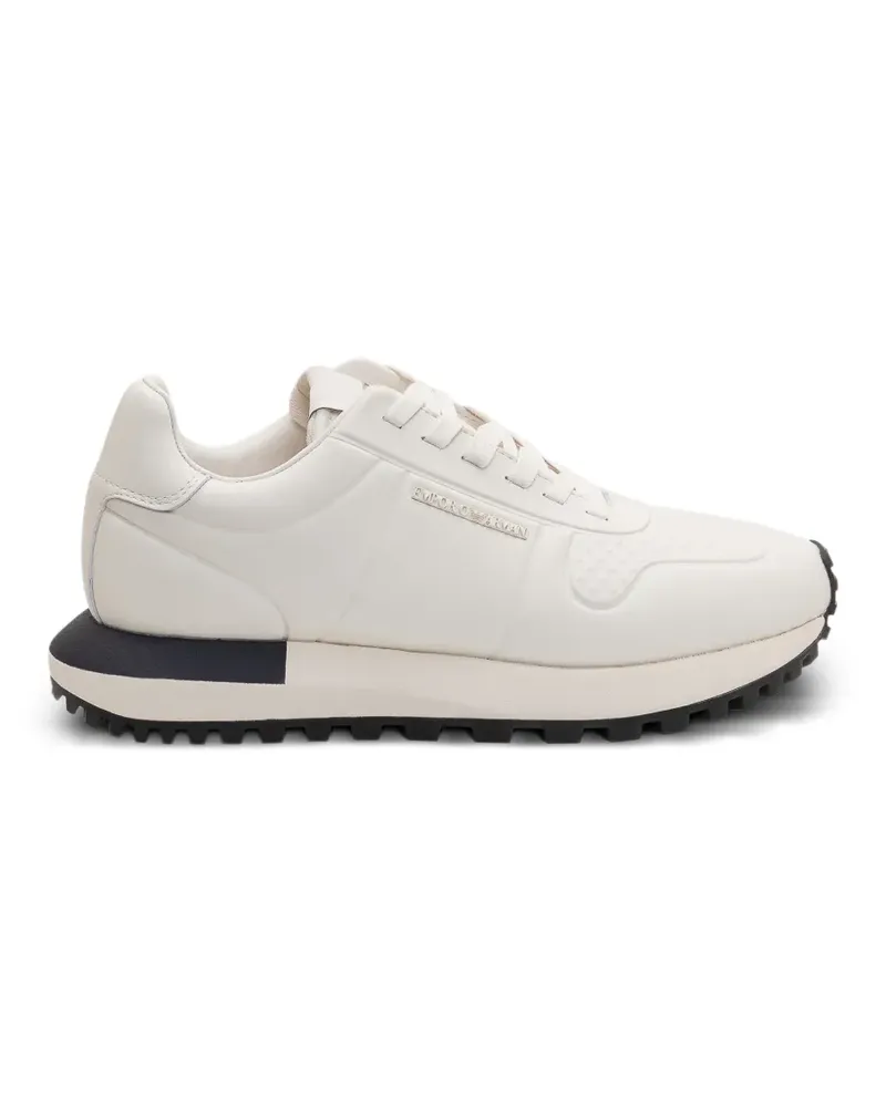 Emporio Armani lace-up fastening sneakers - Weiß Weiß