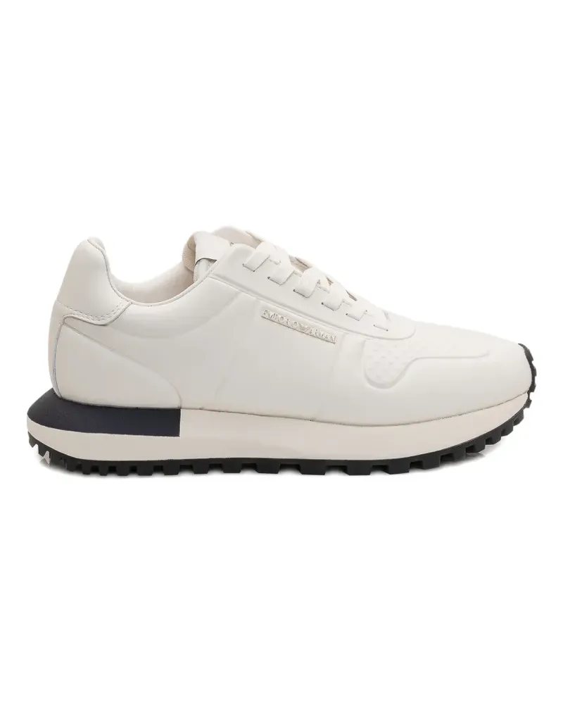 Emporio Armani lace-up fastening sneakers - Weiß Weiß