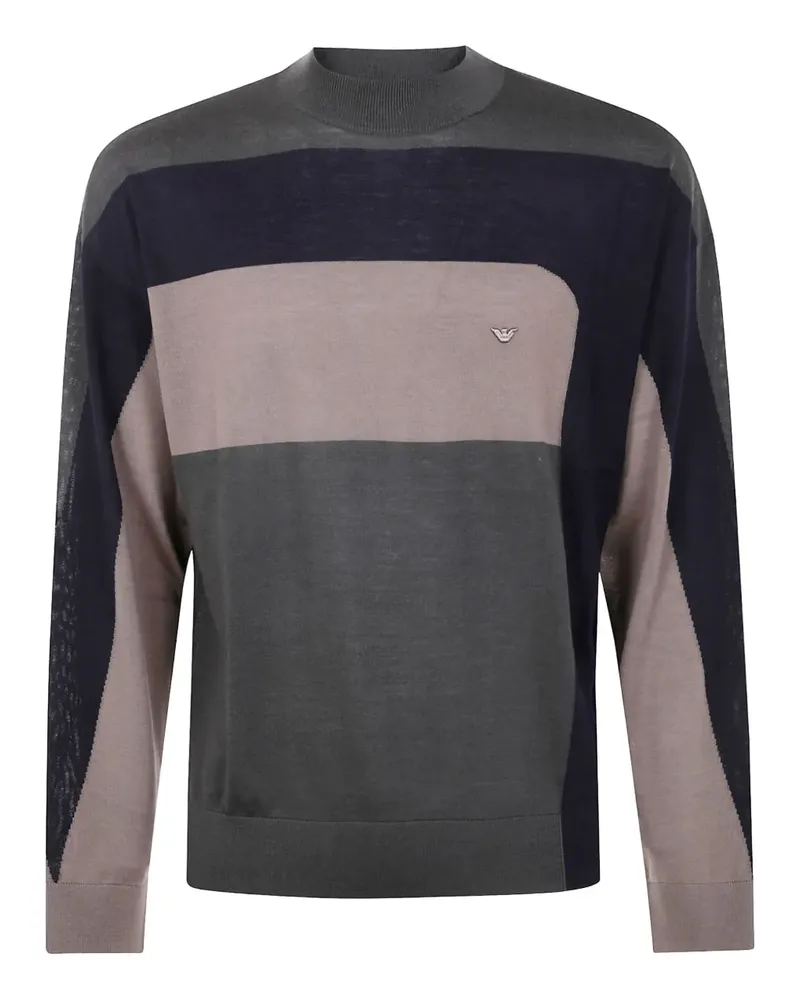 Emporio Armani Pullover mit Blockeinsatz - Nude Nude