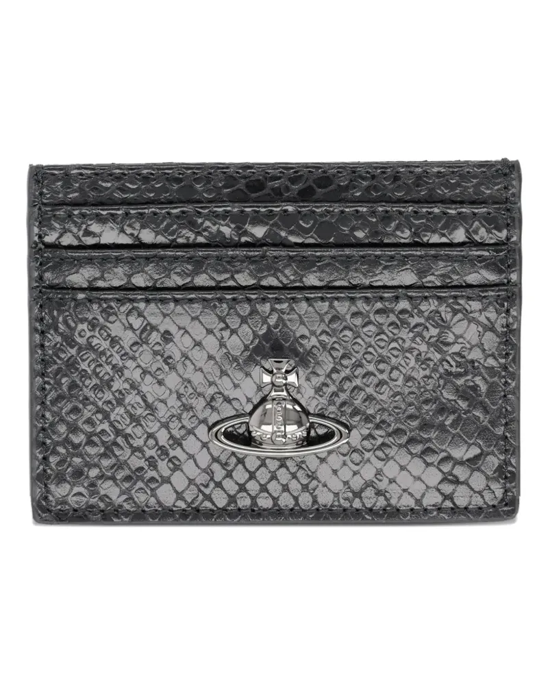 Vivienne Westwood orb snake-effect wallet - Schwarz Schwarz