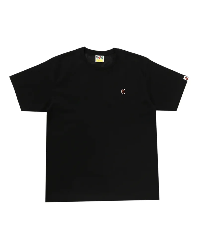 BAPE Ape Head embroidered T-shirt - Schwarz Schwarz