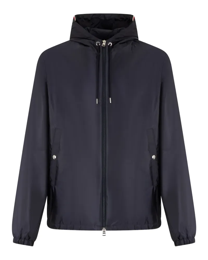 Moncler Grimpeurs logo-patch hooded windbreaker - Blau Blau