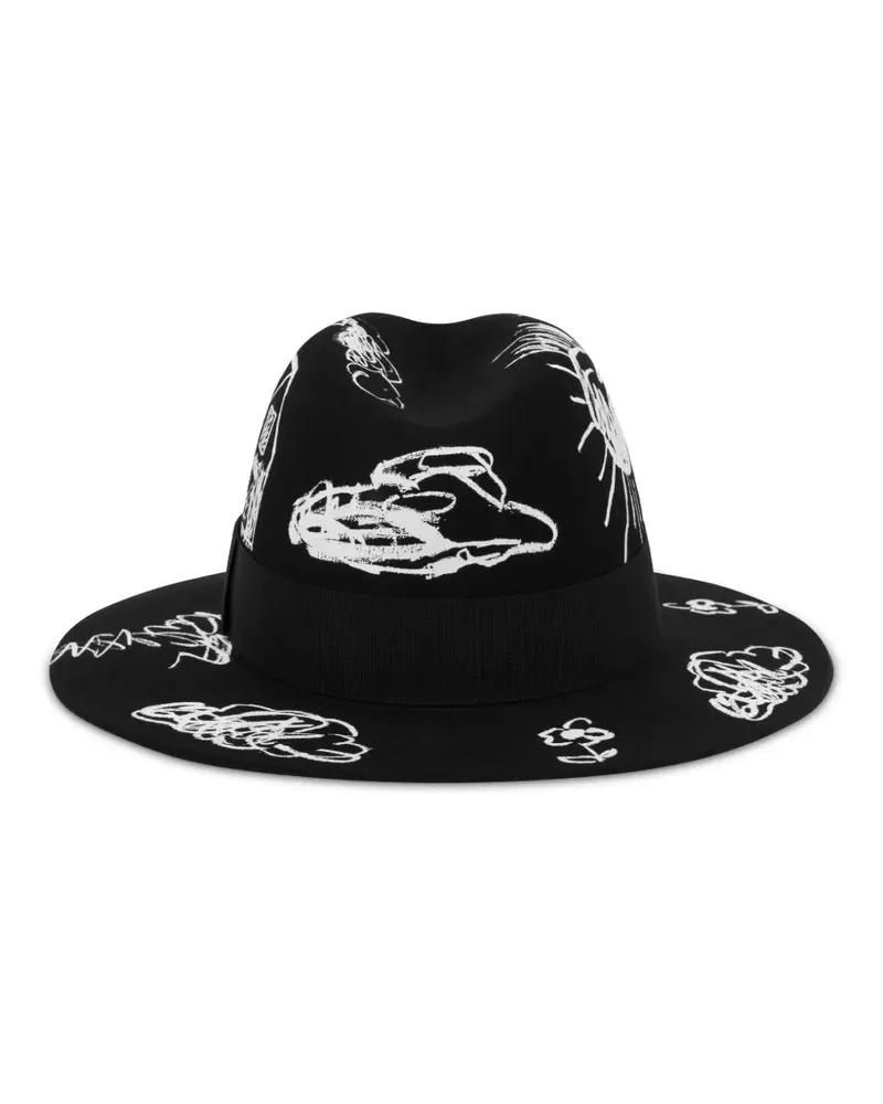 Moschino Klassischer Fischerhut - Schwarz Schwarz
