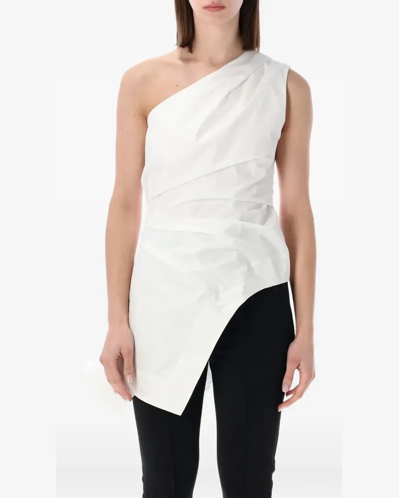 Róhe one-shoulder asymmetric top - Weiß Weiß