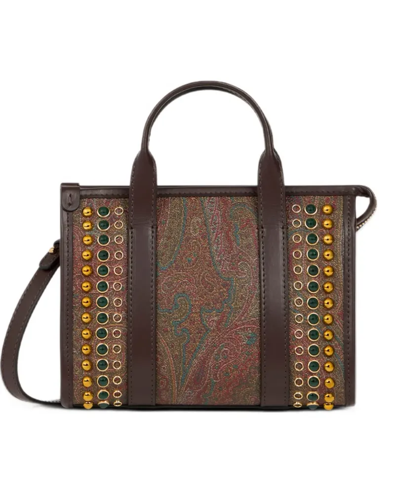 Etro Mini Arnica Henkel mit Nieten - Braun Braun