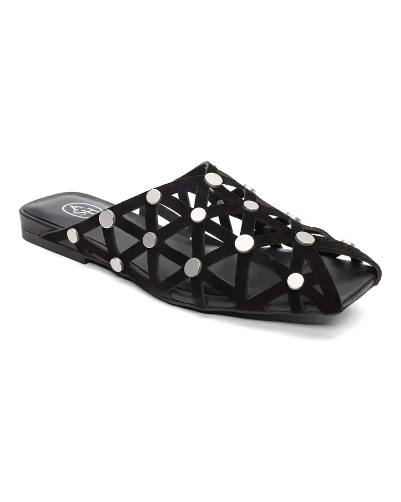 ash Bone stud-embellished cut-out sandals - Schwarz Schwarz