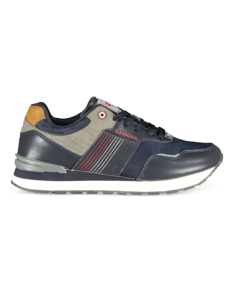 Carrera stripe-detail mesh-panel sneakers - Blau Blau