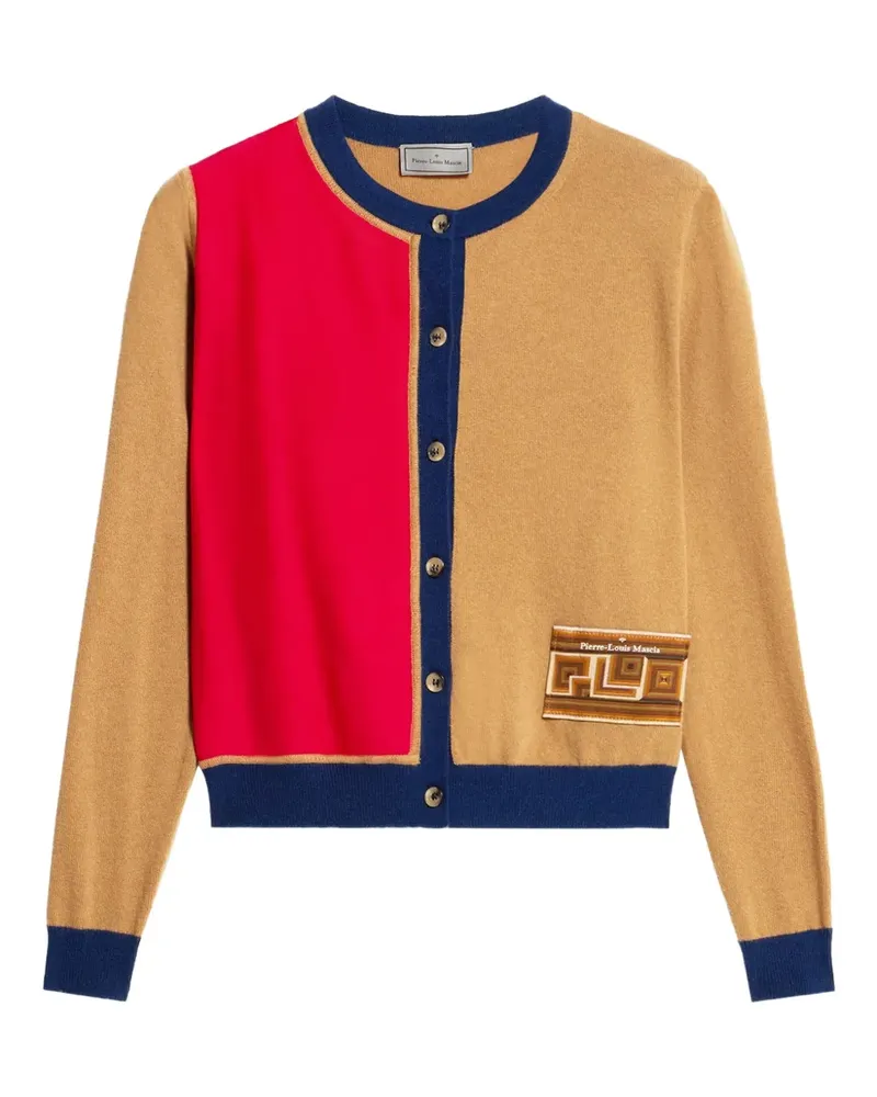 Pierre-Louis Mascia Cardigan in Colour-Block-Optik - Rot Rot