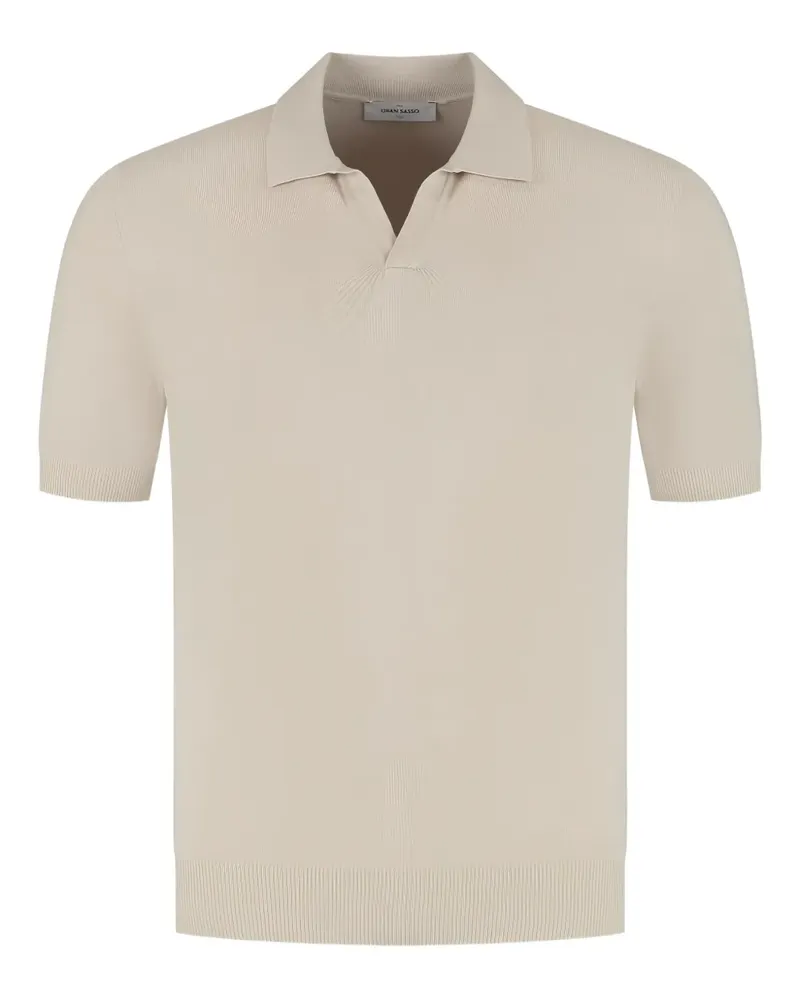Gran Sasso Poloshirt mit kurzen Ärmeln - Nude Nude