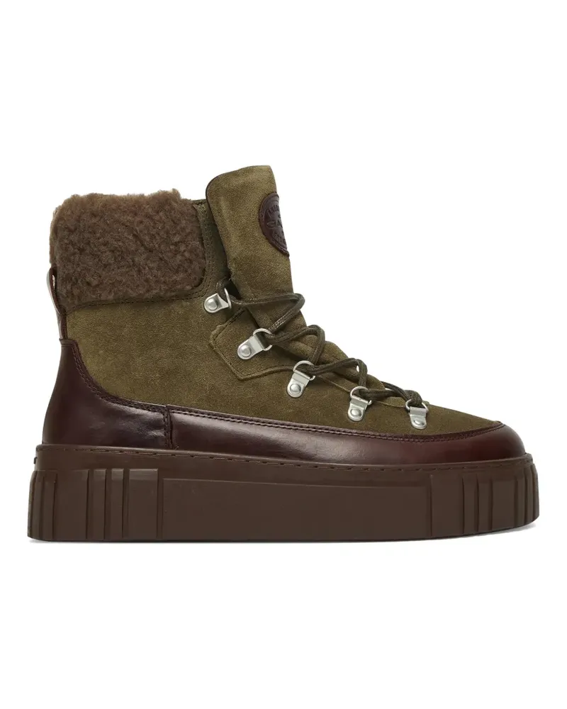 Gant lace-up shearling-trim boots - Grün Grün