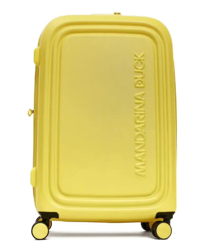 Mandarina Duck Koffer mit Logo-Prägung - Gelb Gelb