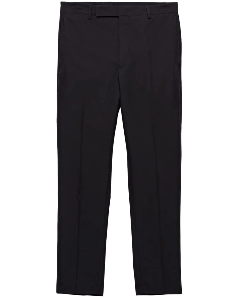 Prada Hose mit Triangel-Logo - Schwarz Schwarz