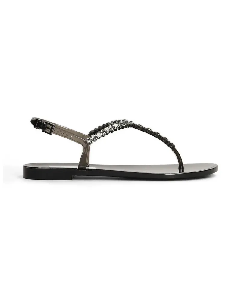 Menghi crystal-embellished slingback sandals - Schwarz Schwarz