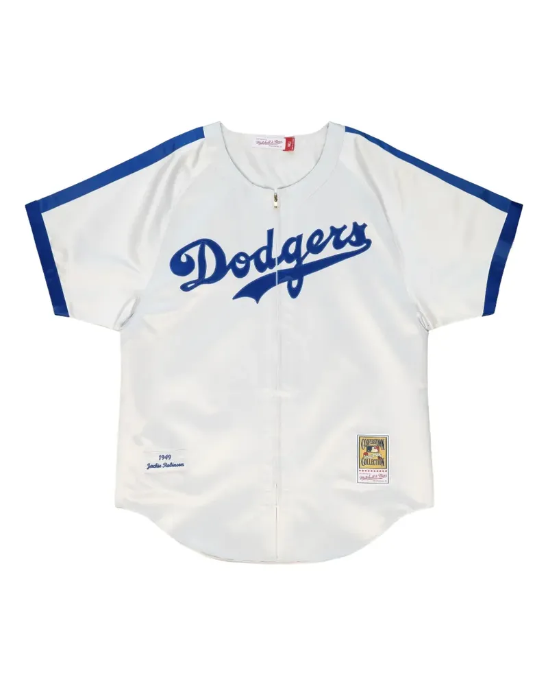 Mitchell & Ness Jackie Robinson MLB Los Angeles Dodgers 1949 Hemd - Weiß Weiß