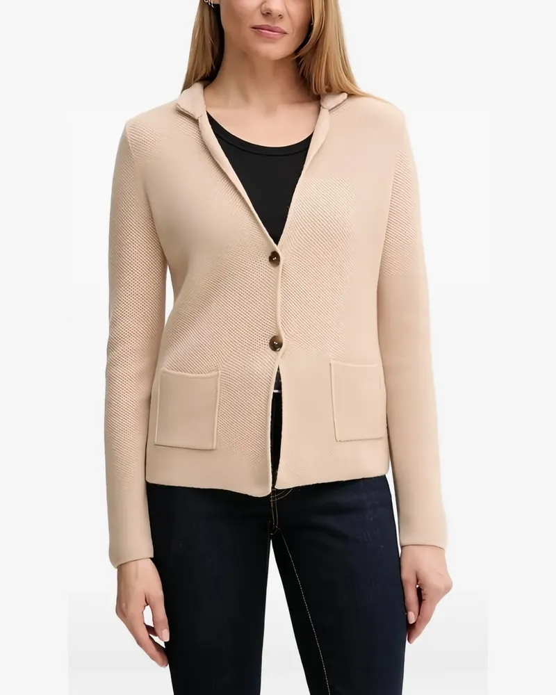 Benetton patch-pocket cardigan - Nude Nude
