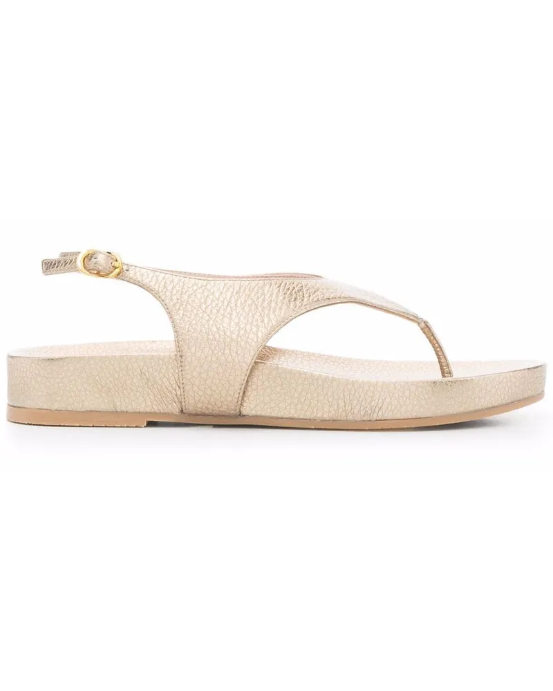 Stuart Weitzman Sandalen im Metallic-Look - Gold Gold