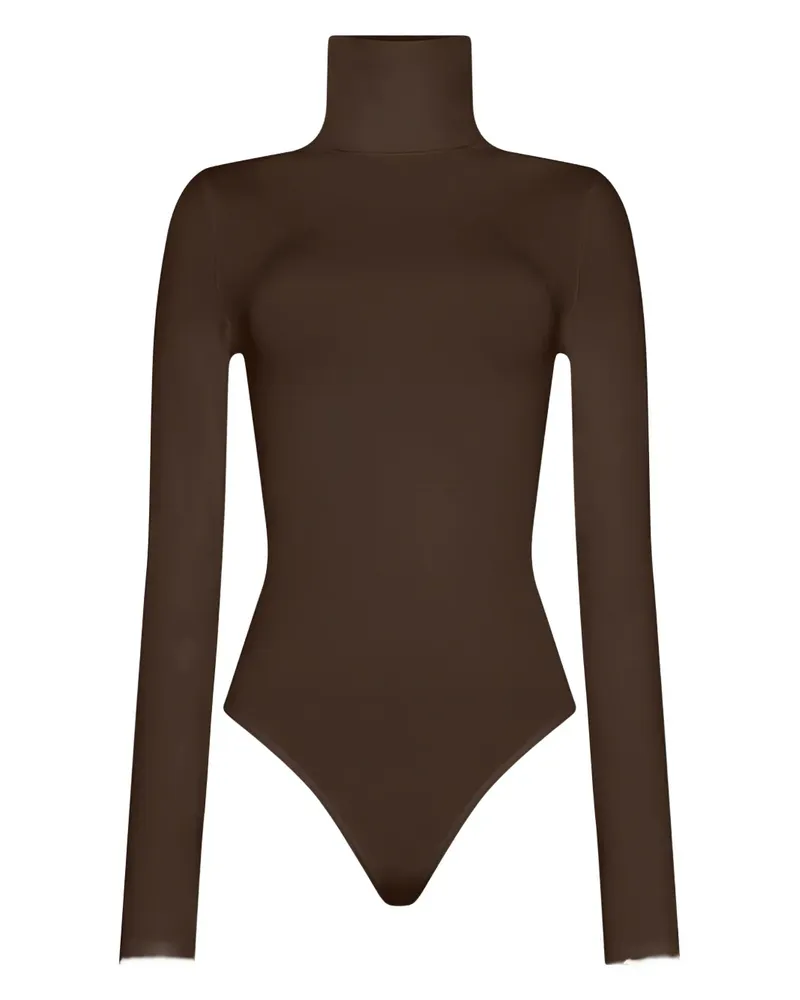 Wolford Body mit Rollkragen - Braun Braun