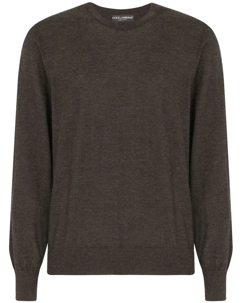 Dolce & Gabbana Klassischer Kaschmirpullover - Grau Grau