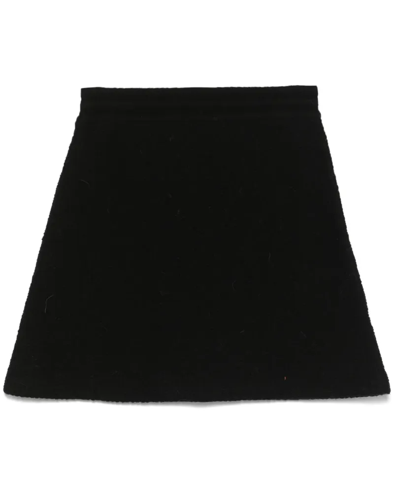 Eric Bompard Minirock mit Jacquardmuster - Schwarz Schwarz