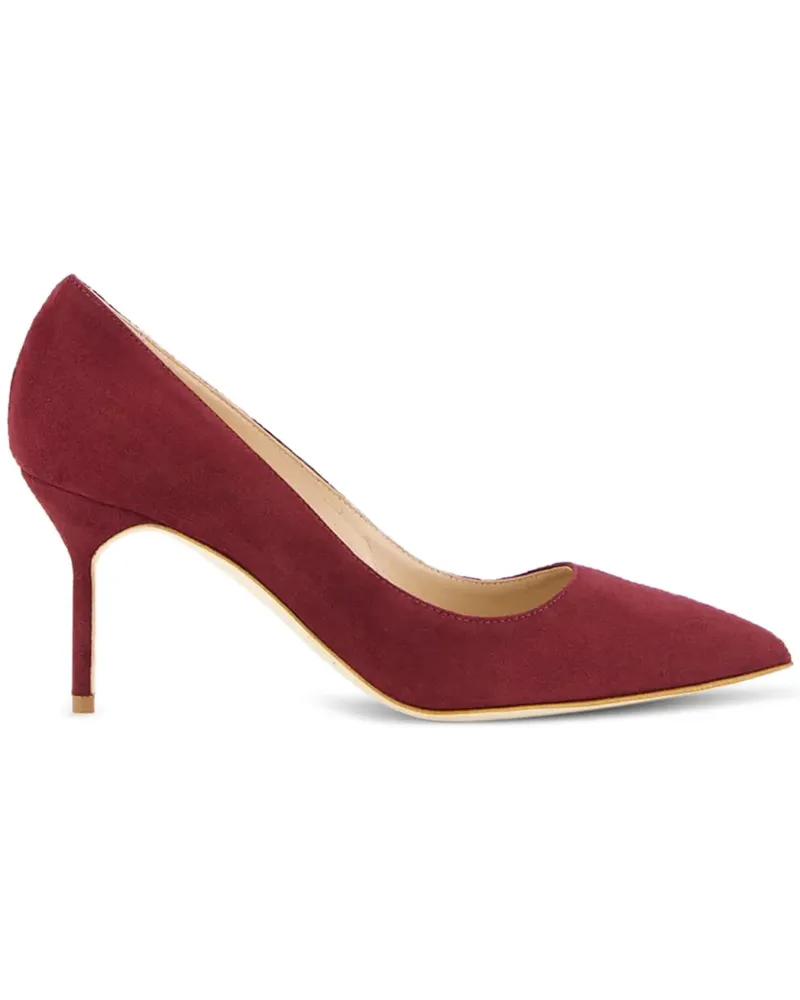 Manolo Blahnik Spitze BB Pumps aus Wildleder 70mm - Rot Rot