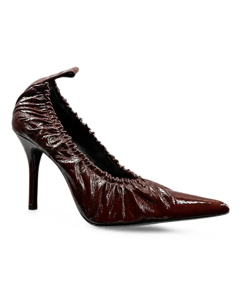 IRO Fronce ruched patent-leather pumps - Braun Braun
