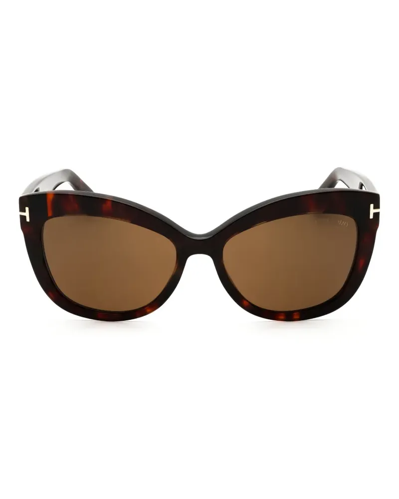 Tom Ford Cat-Eye-Sonnenbrille - Braun Braun