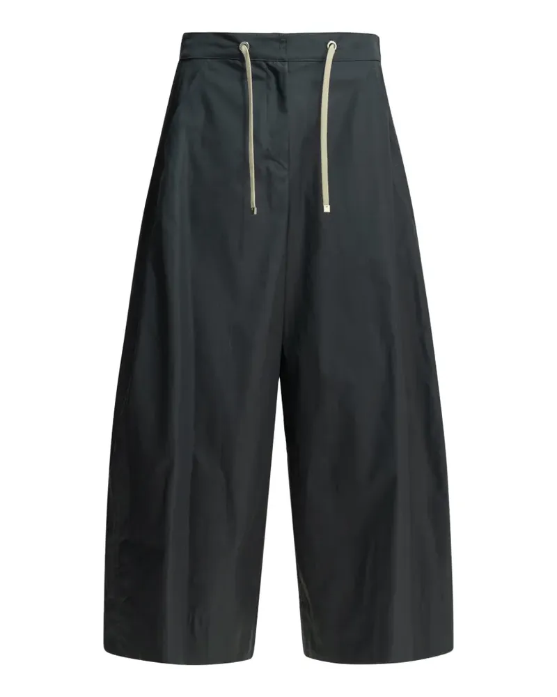 Max Mara drawstring-waist cotton trousers - Grau Grau
