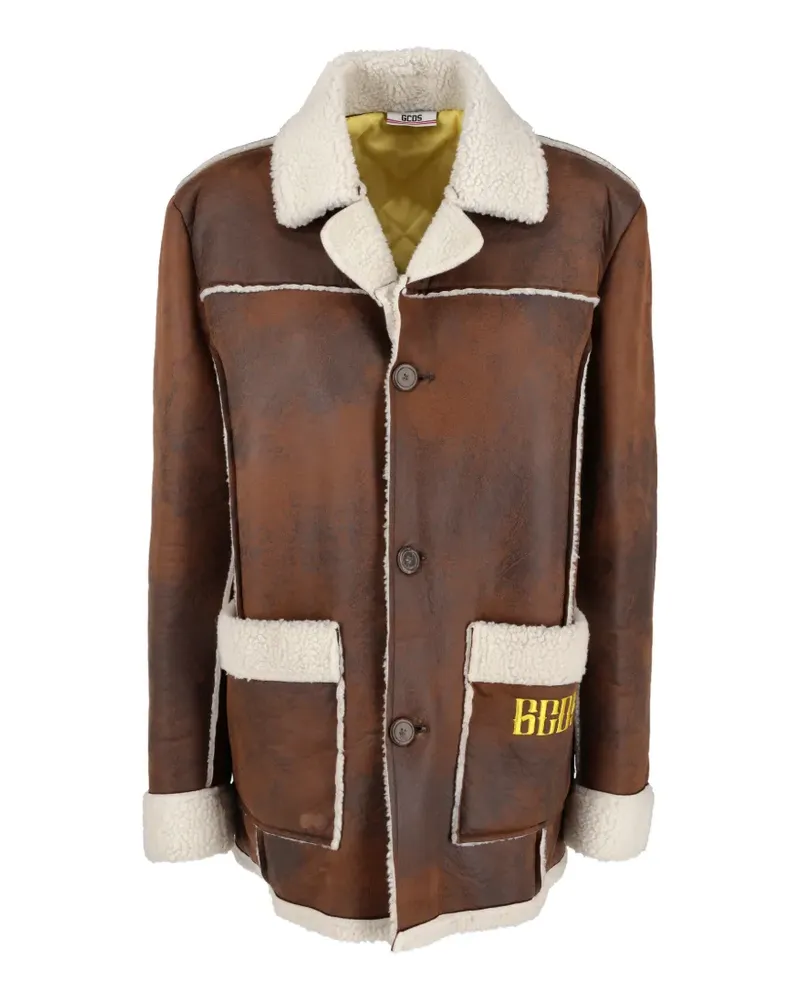 GCDS Geknöpfter Disney Mantel - Braun Braun