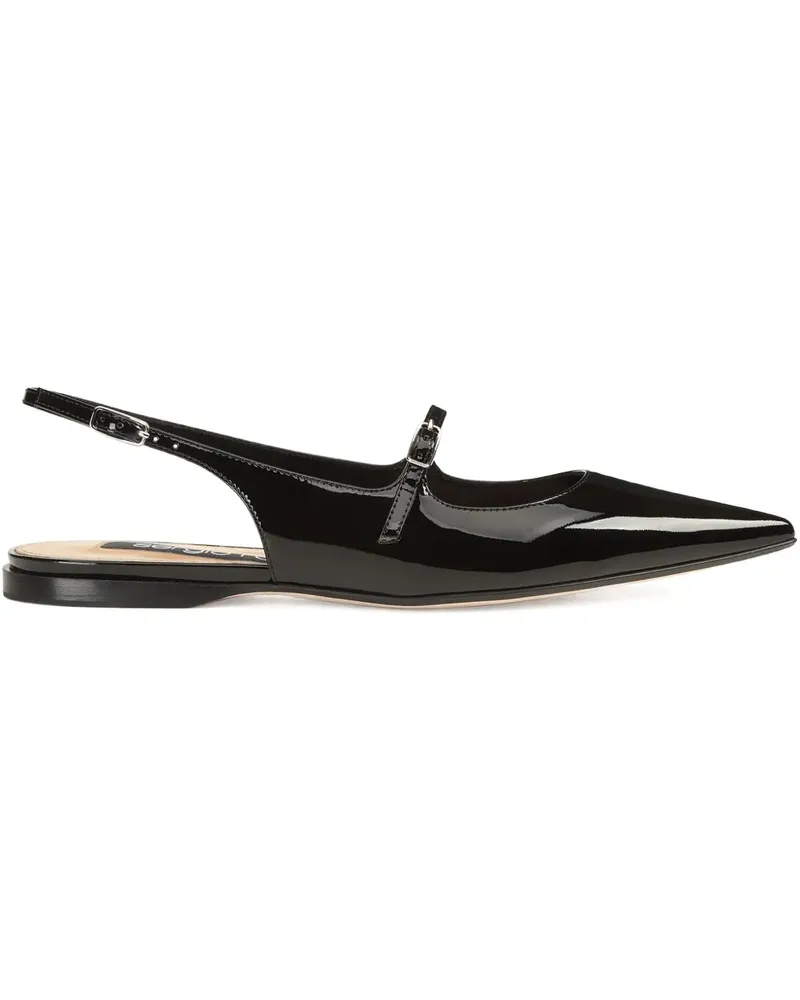 Sergio Rossi Ballerinas aus Leder - Schwarz Schwarz