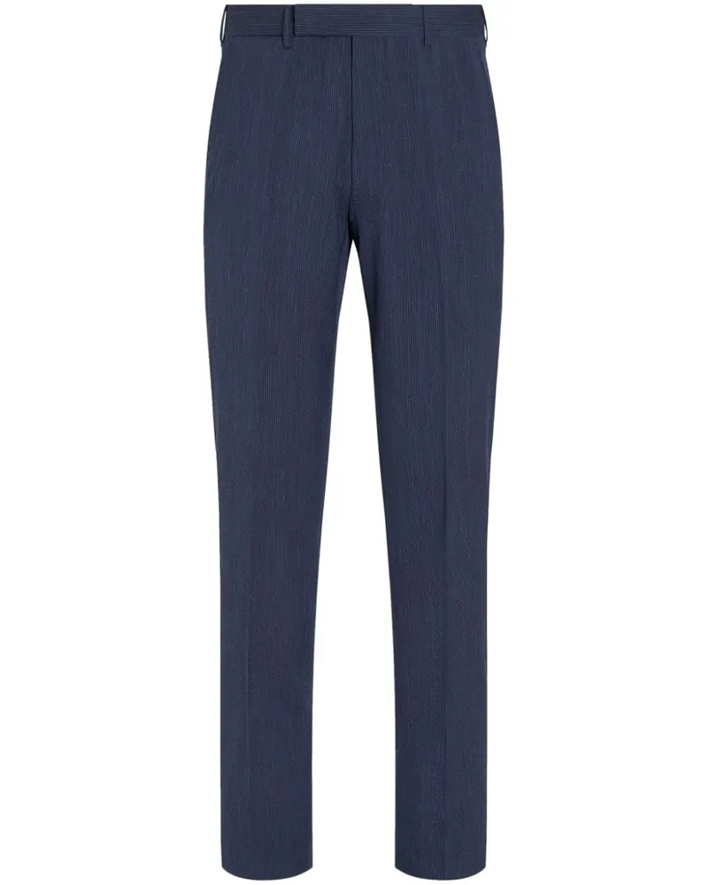 Ermenegildo Zegna Schmale Taillenhose - Blau Blau