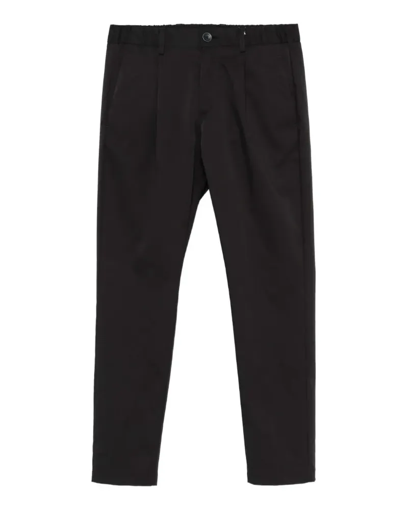 Herno Bundfaltenhose mit Kordelzug - Schwarz Schwarz