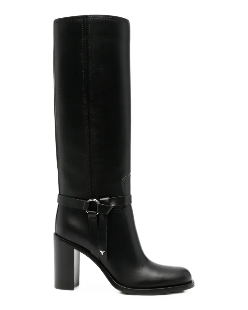 Fendi buckle-strap knee-high boots - Schwarz Schwarz