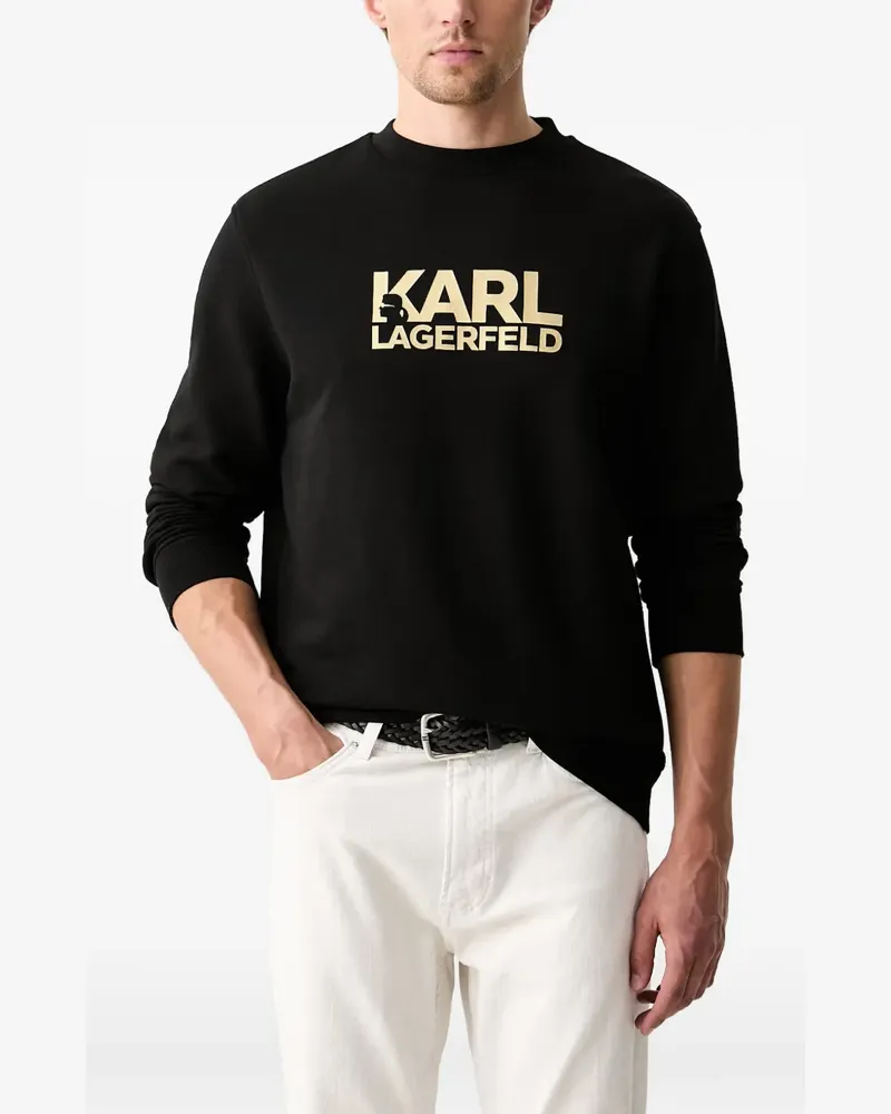 Karl Lagerfeld logo-print sweater - Schwarz Schwarz