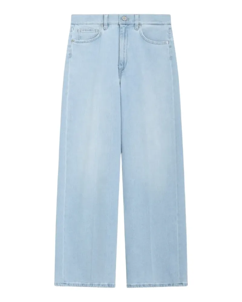 PT TORINO Kendal pressed-crease wide-leg jeans - Blau Blau