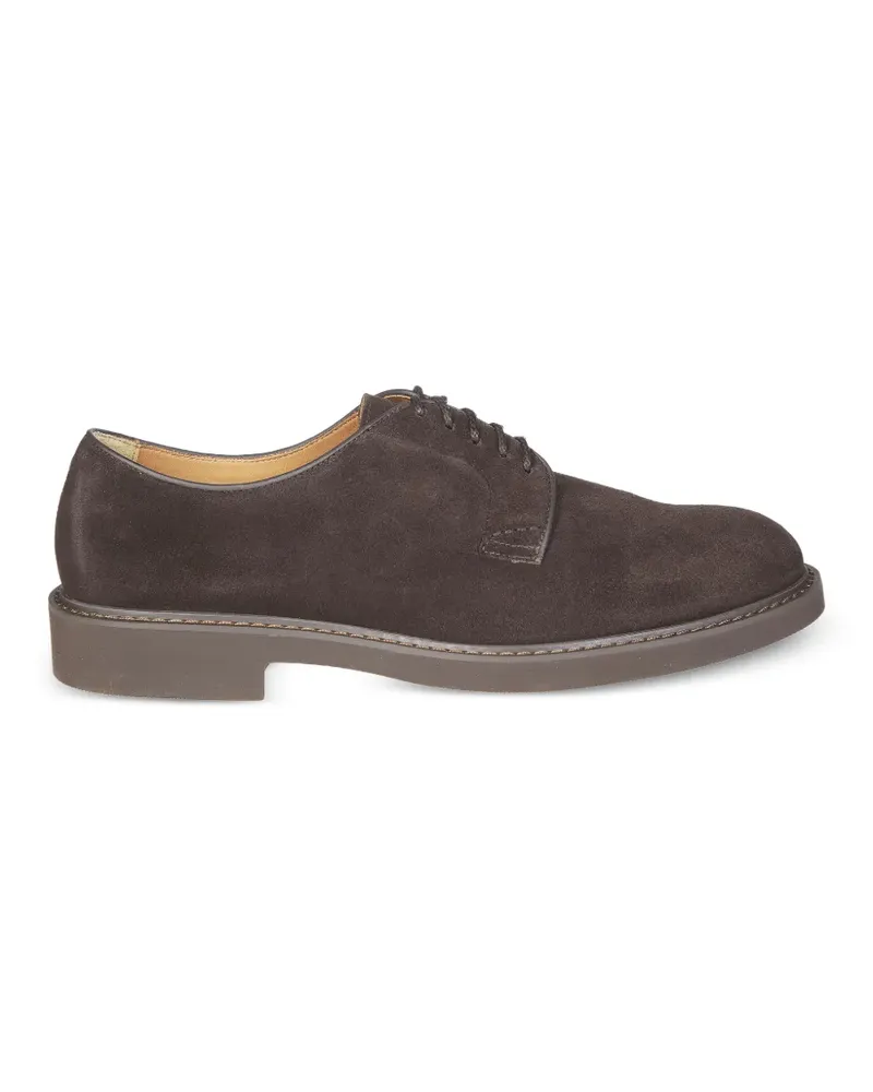 Doucal´s lace-up suede derby shoes - Braun Braun